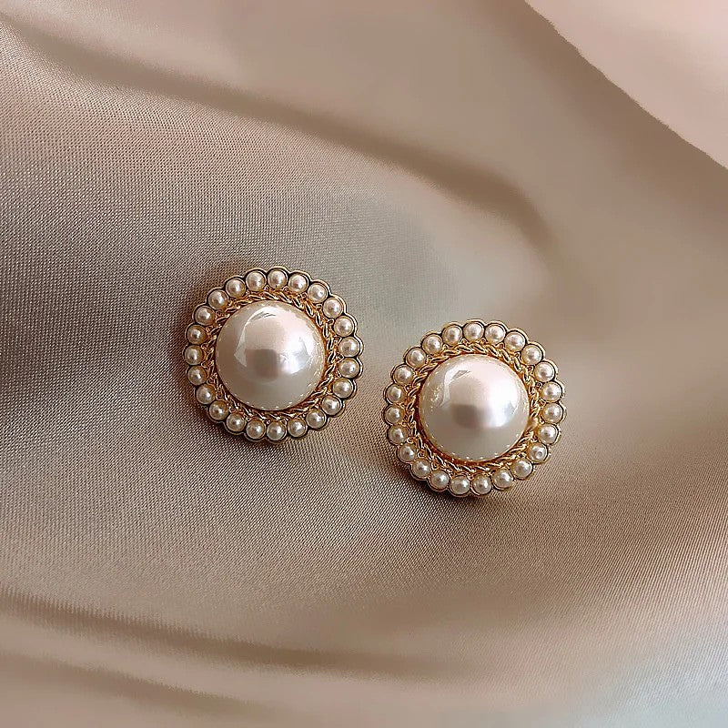Aurelia Imitation Pearl Stud Earrings