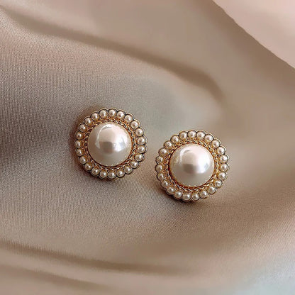 Aurelia Imitation Pearl Stud Earrings