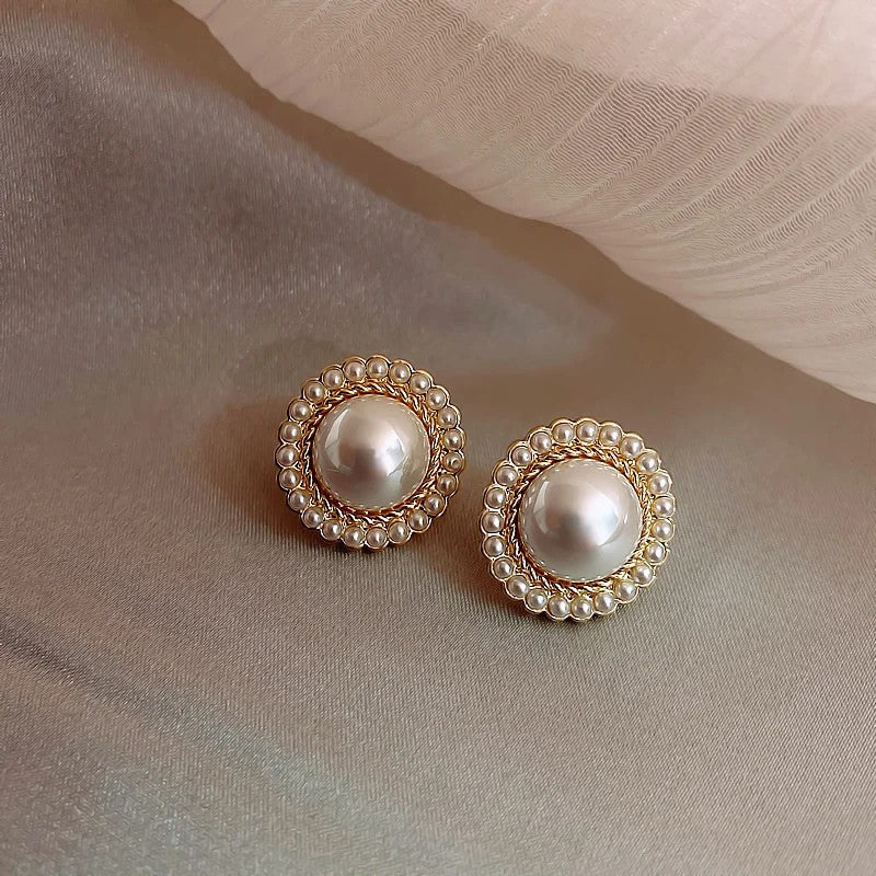 Aurelia Imitation Pearl Stud Earrings