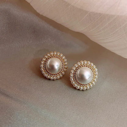 Aurelia Imitation Pearl Stud Earrings