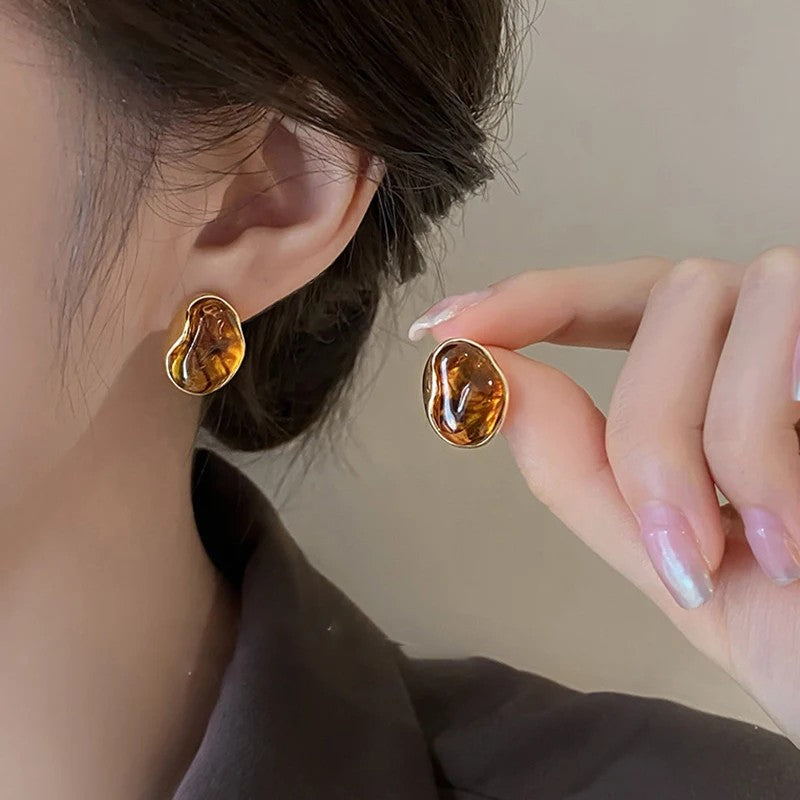 Aurelia Tiger Eye Drop Earrings