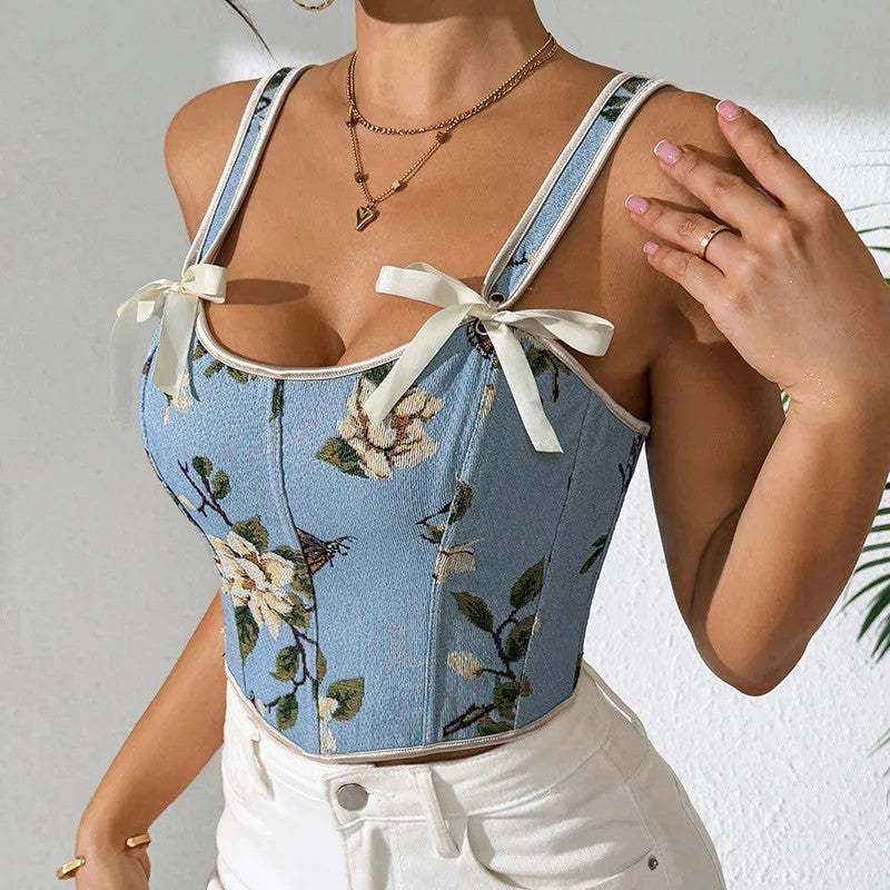 Avenza Floral Corset Bralette