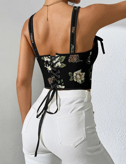 Avenza Floral Corset Bralette