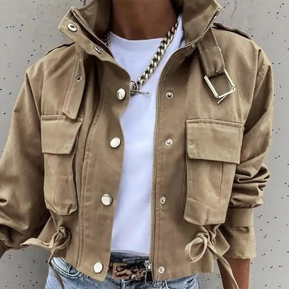 Balencio Cropped Utility Jacket
