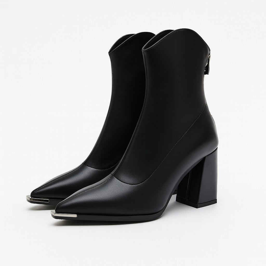Bari Chrome Chelsea Boot - Obsidian