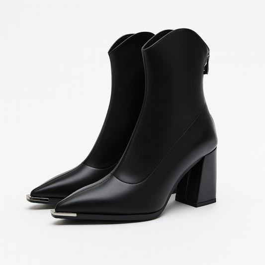 Bari Chrome Chelsea Boot - Obsidian