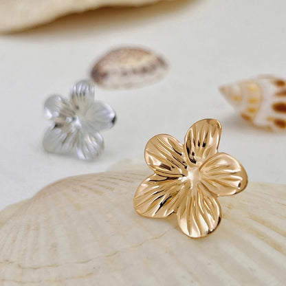 Bari Floral Gold Ear Clips