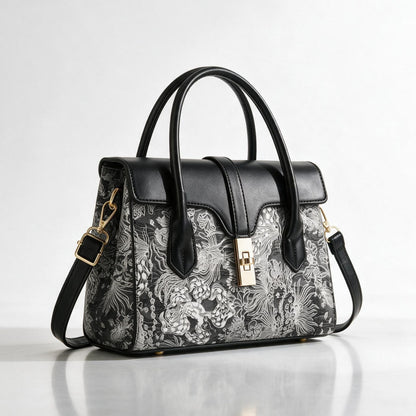Beauregard Structured Handbag - Black