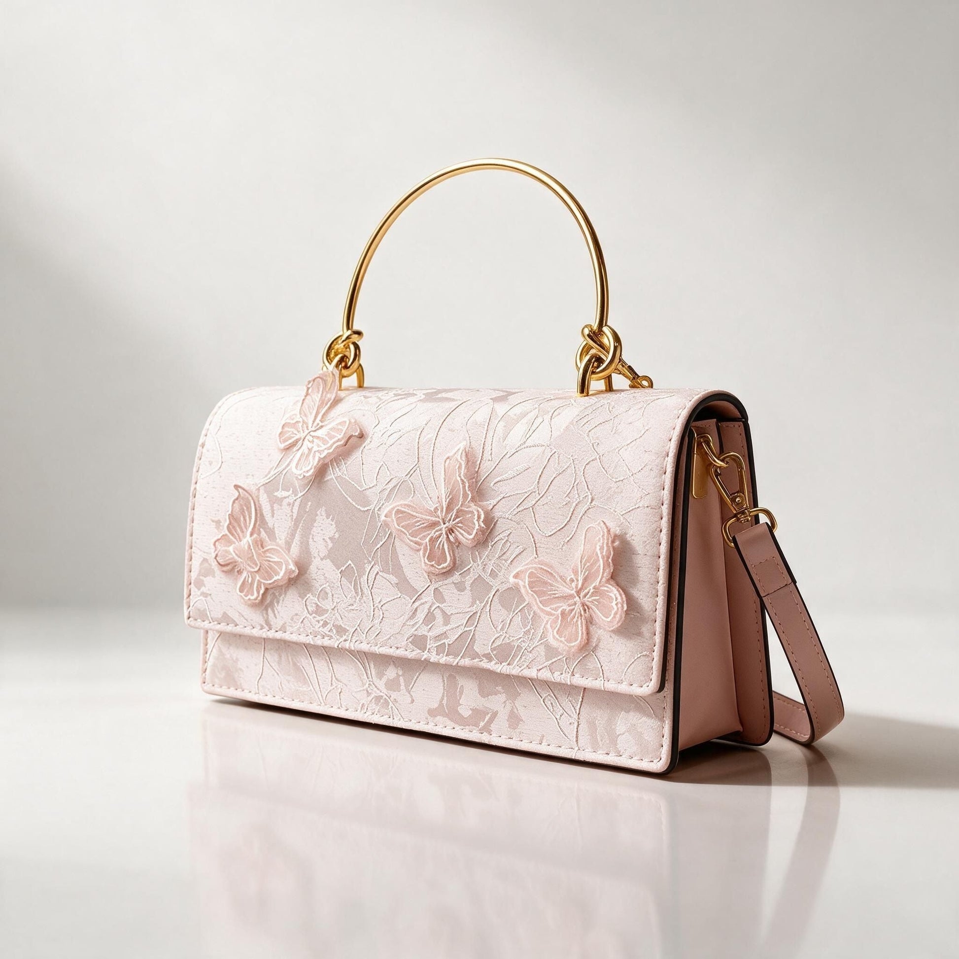 Bellagio Flap Handbag - Blush