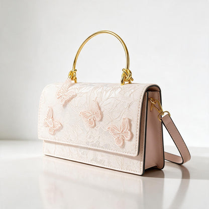 Bellagio Flap Handbag - Ivory