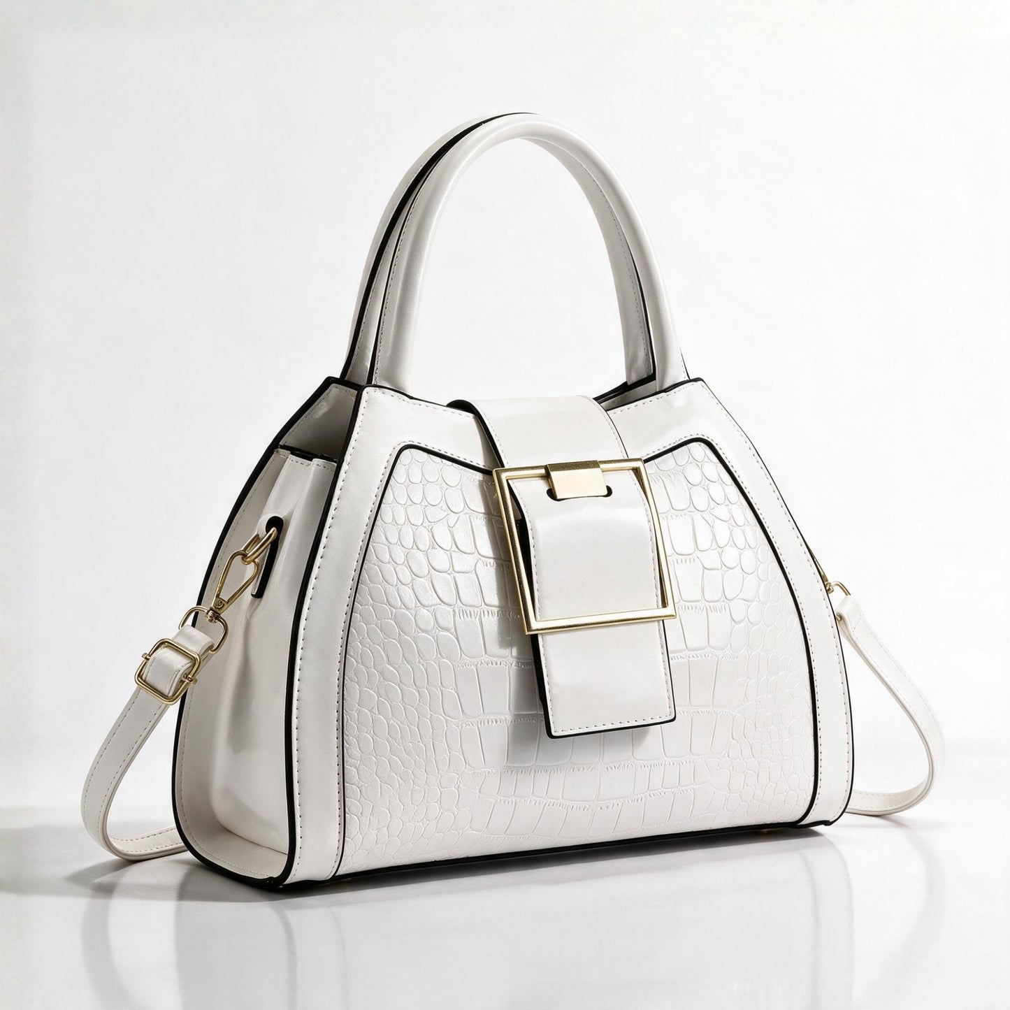 Bellini Structured Handbag - Chalk White