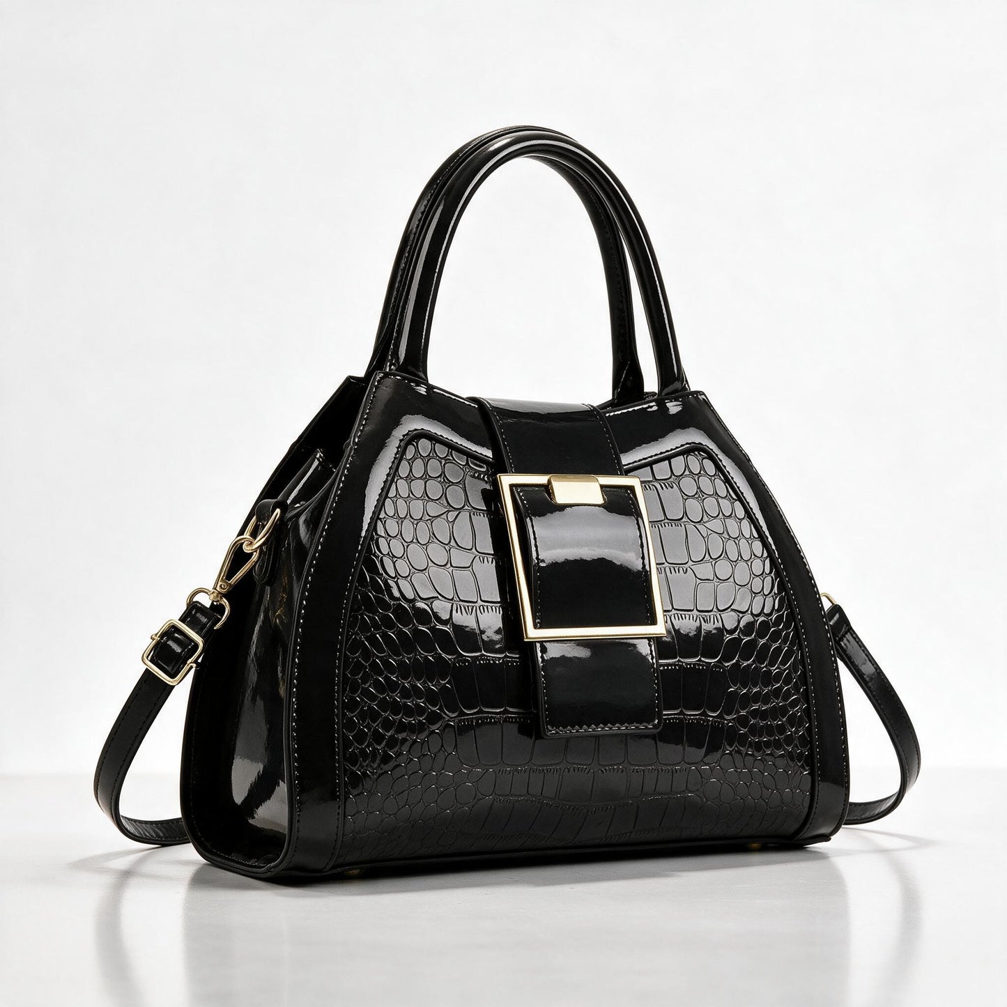 Bellini Structured Handbag - Jet Black