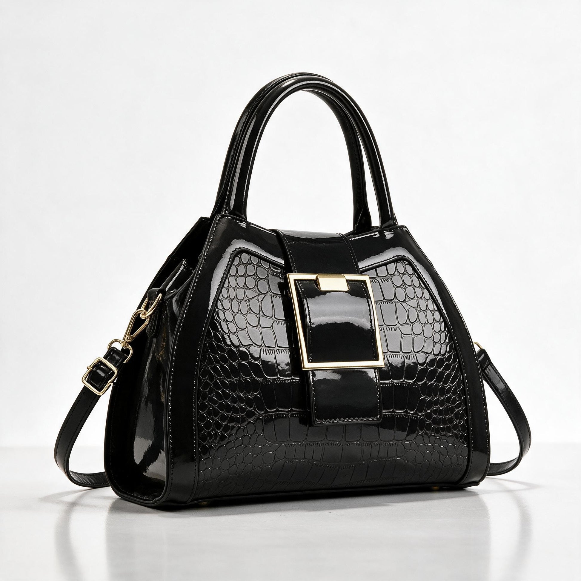 Bellini Structured Handbag - Jet Black
