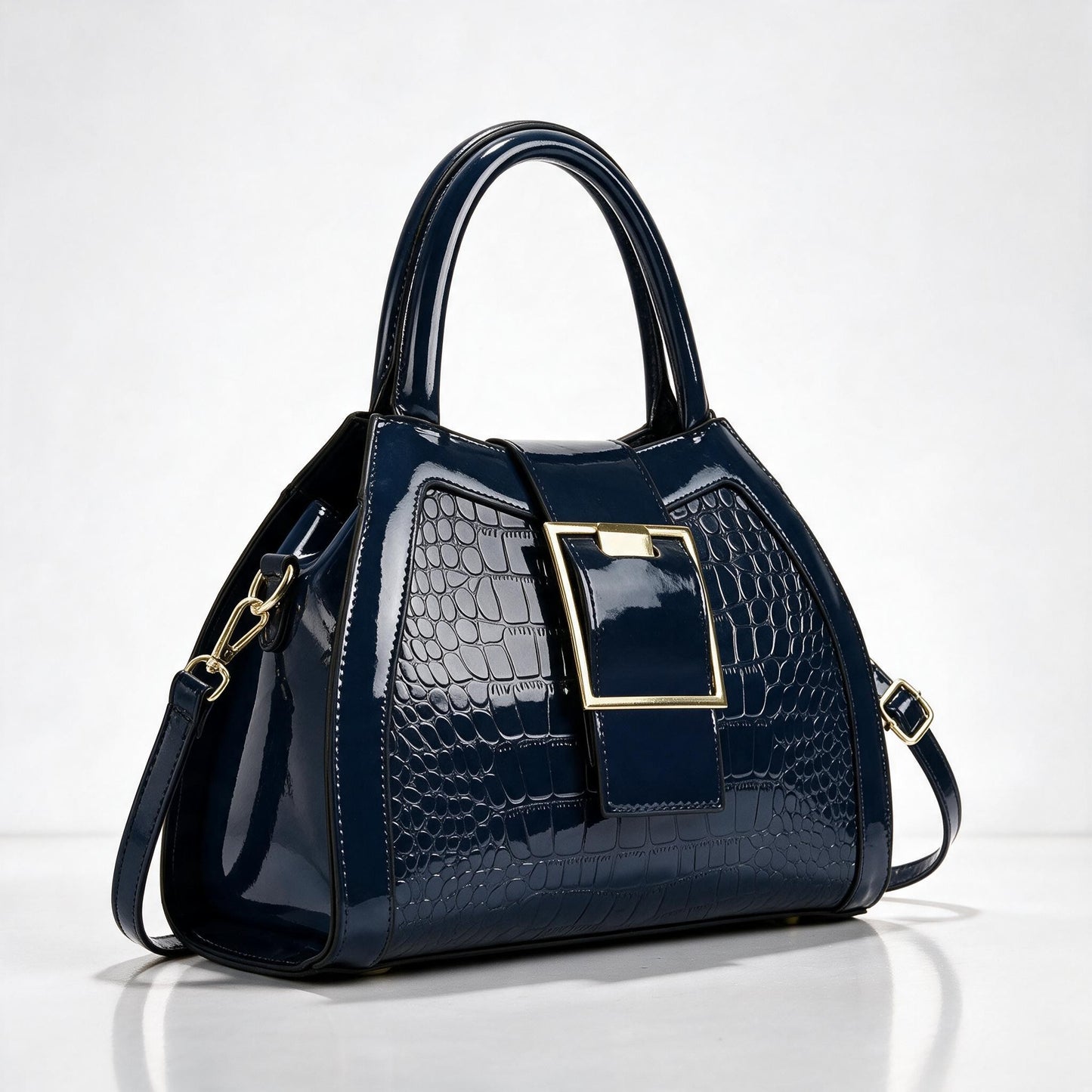 Bellini Structured Handbag - Navy