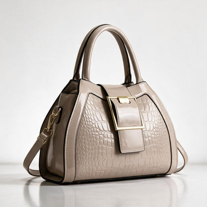 Bellini Structured Handbag - Pebble Grey