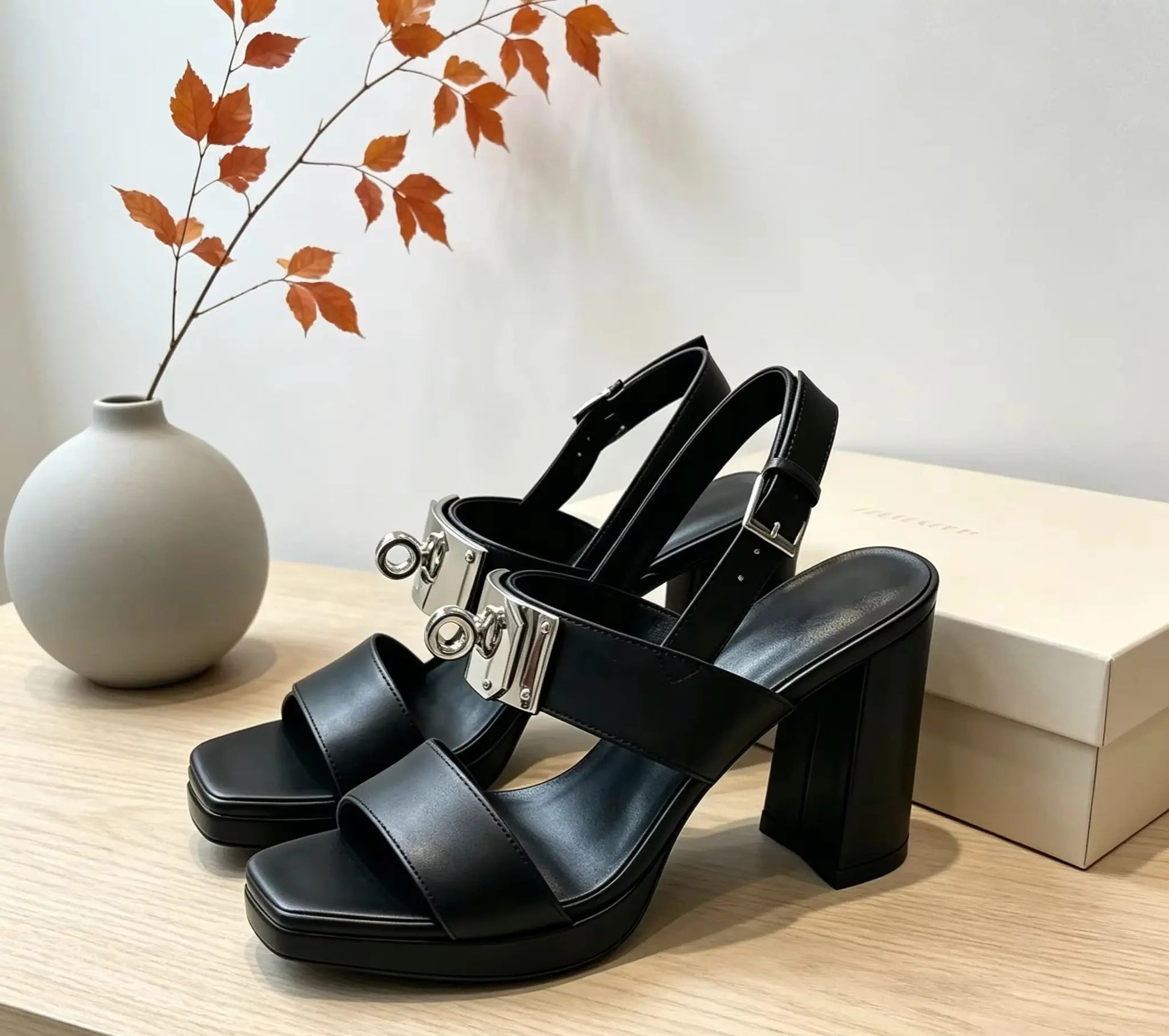 Bellini Padlock Platform Sandals