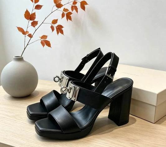 Bellini Padlock Platform Sandals