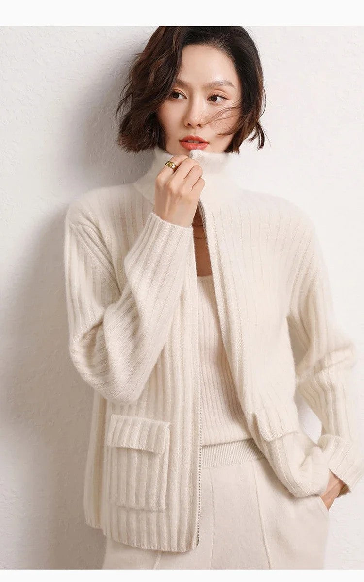 Bellino Full-Zip Cashmere Cardigan