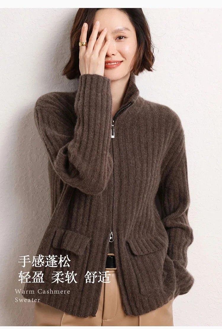 Bellino Full-Zip Cashmere Cardigan