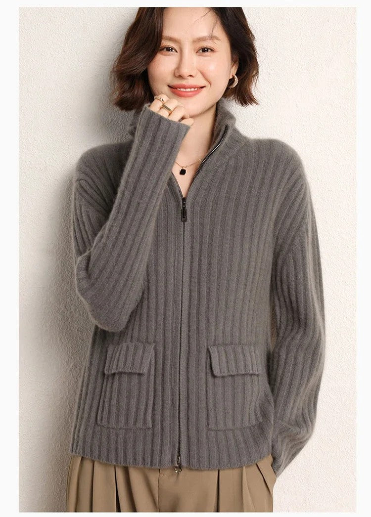 Bellino Full-Zip Cashmere Cardigan