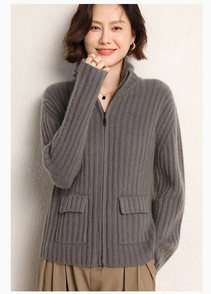 Bellino Full-Zip Cashmere Cardigan