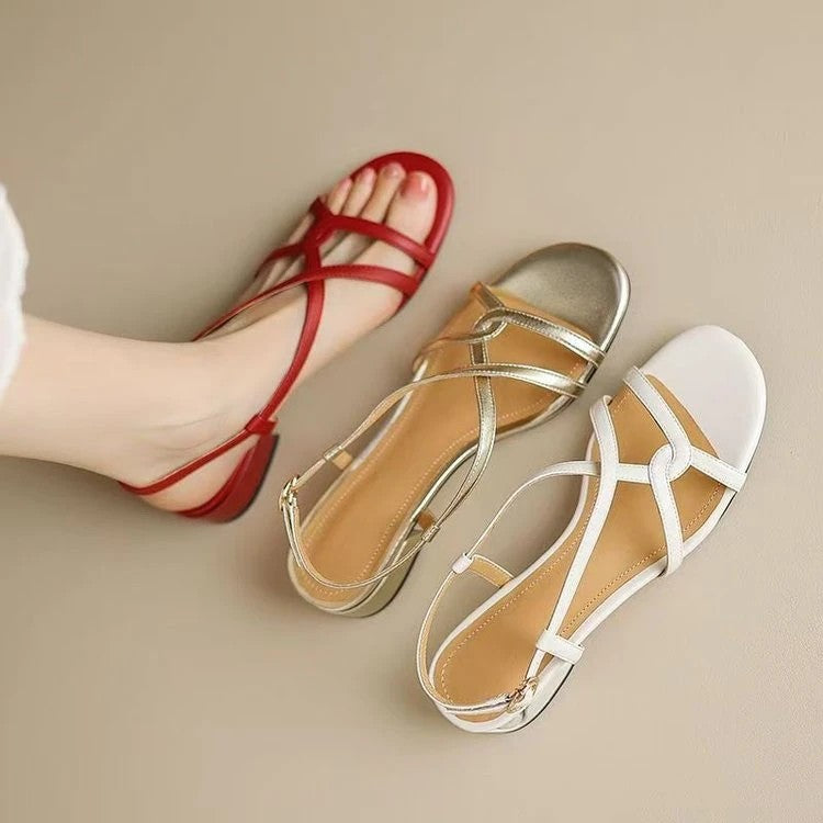 Bellucchi Leather Strappy Sandals