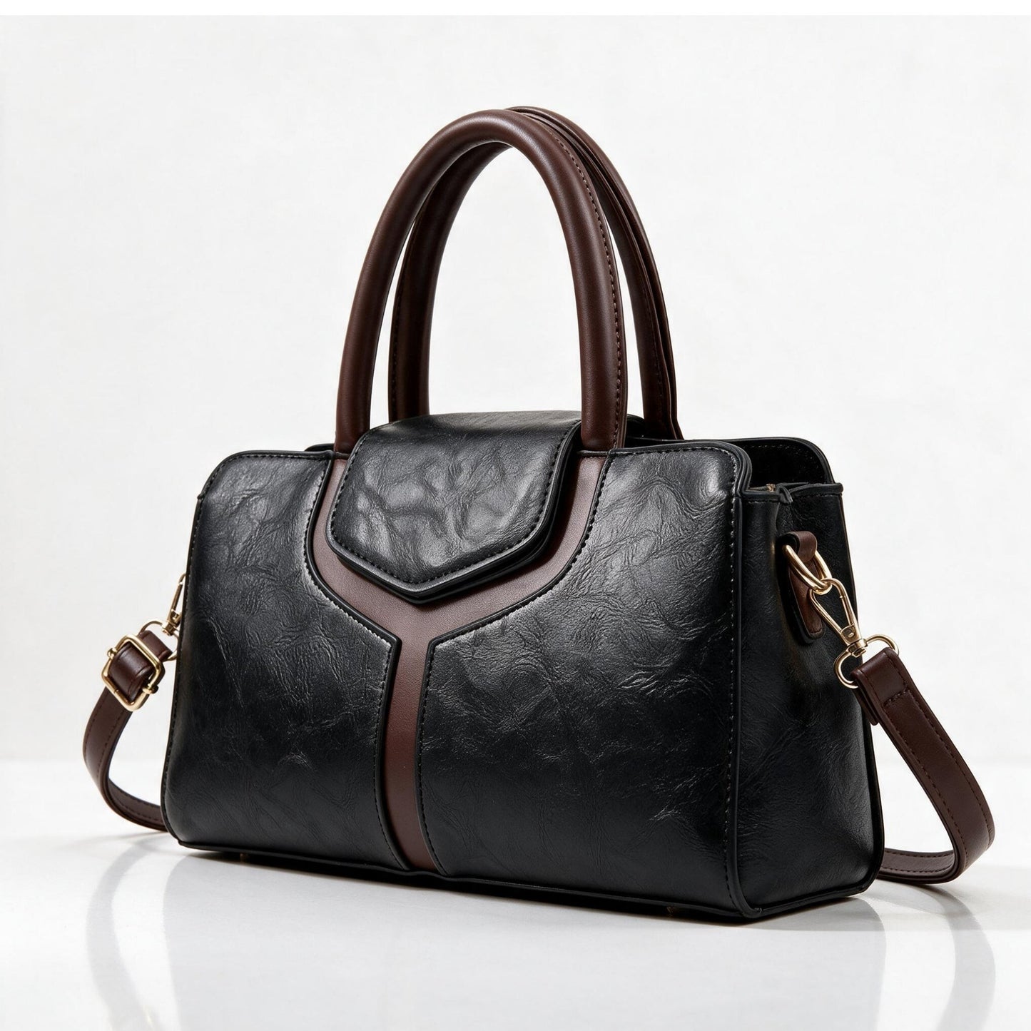 Bergamo Structured Handbag - Onyx