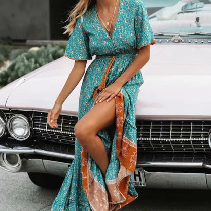 Biarritz Cotton Rayon Maxi Dress