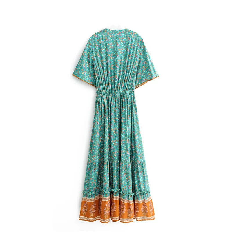 Biarritz Cotton Rayon Maxi Dress