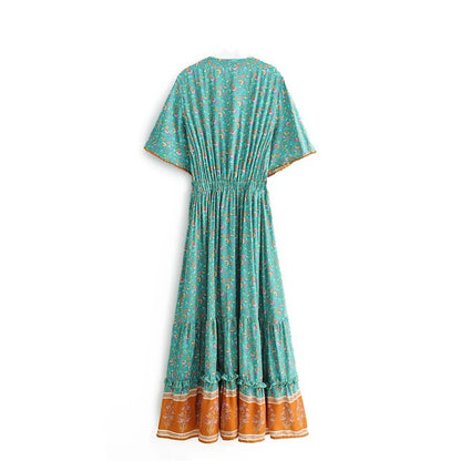 Biarritz Cotton Rayon Maxi Dress