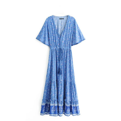 Biarritz Cotton Rayon Maxi Dress