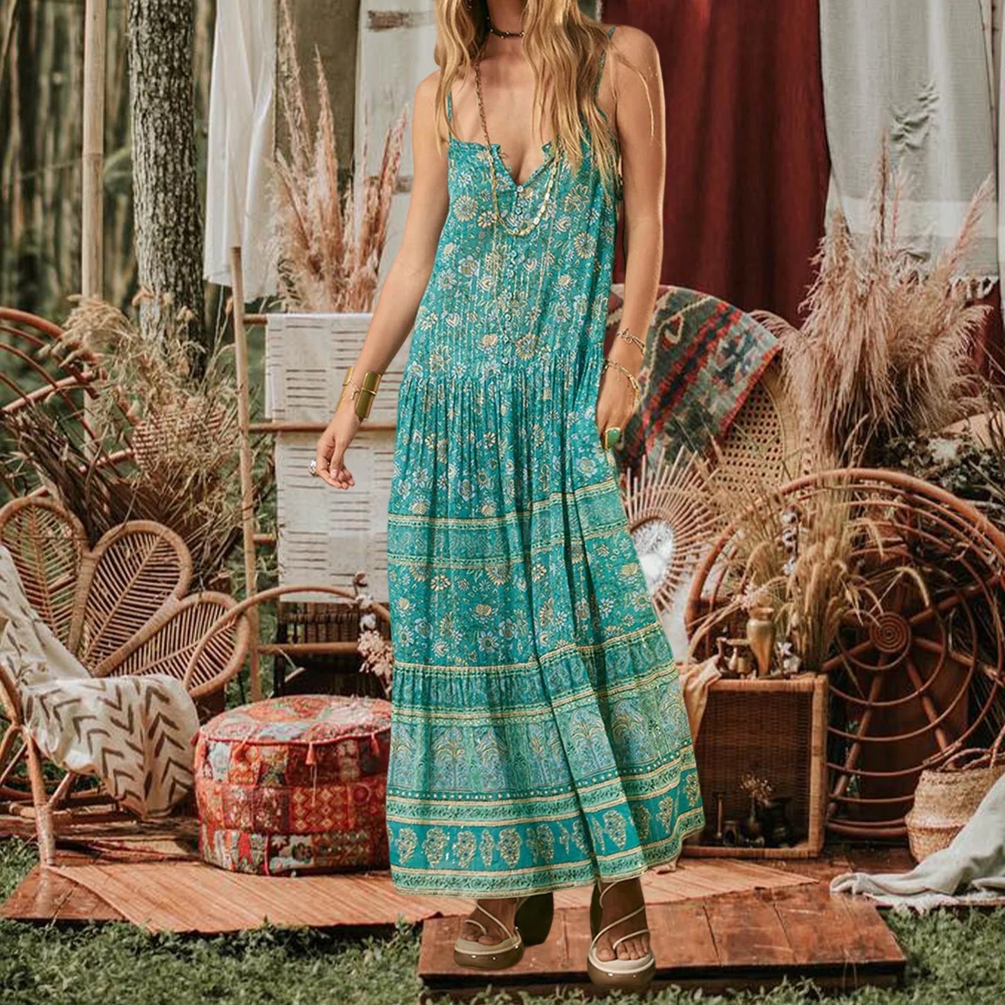 Bled Floral Maxi Dress