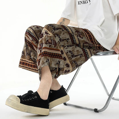 Bohemian Linen Blend Summer Shorts