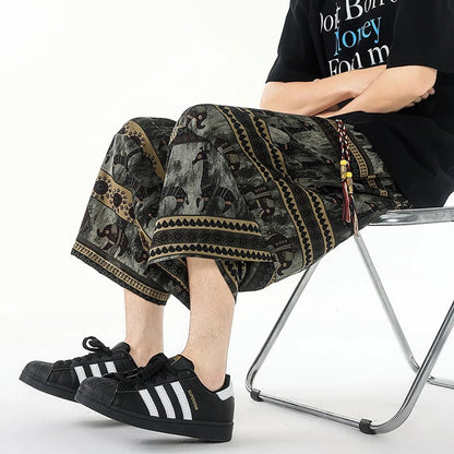 Bohemian Linen Blend Summer Shorts