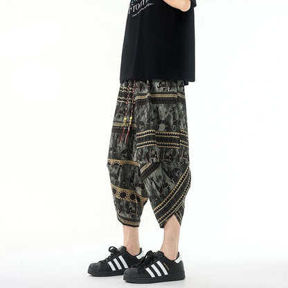 Bohemian Linen Blend Summer Shorts