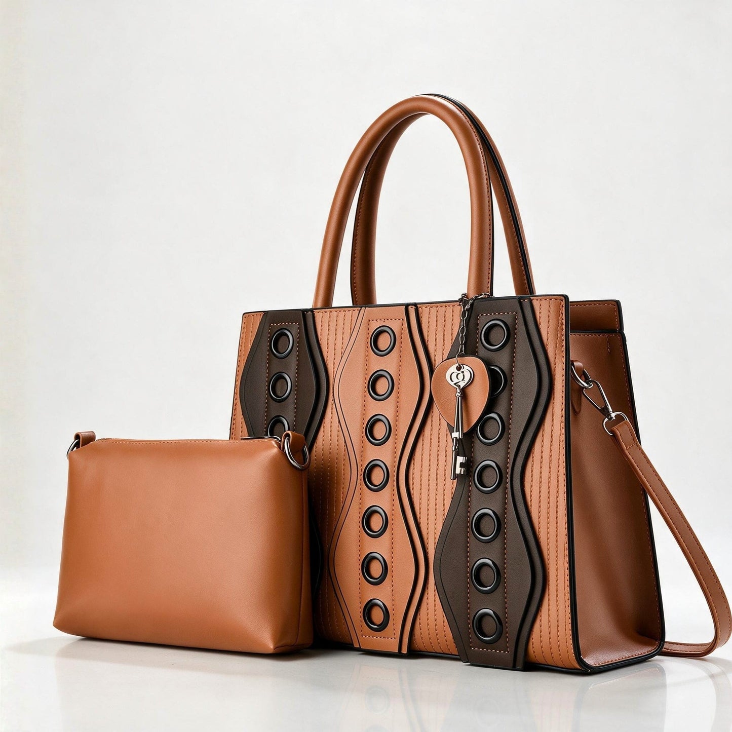 Brescia Structured Handbag - Caramel