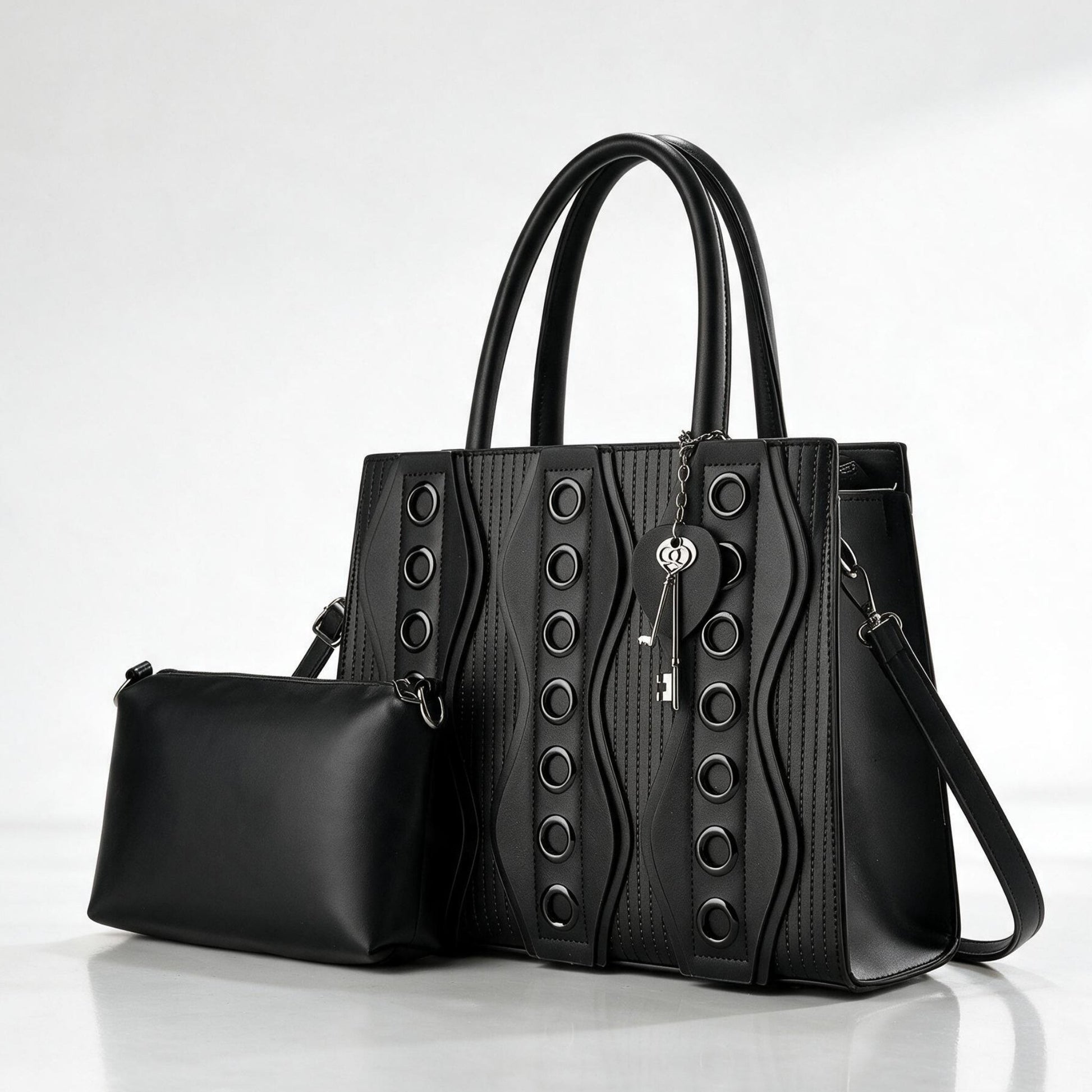 Brescia Structured Handbag - Obsidian