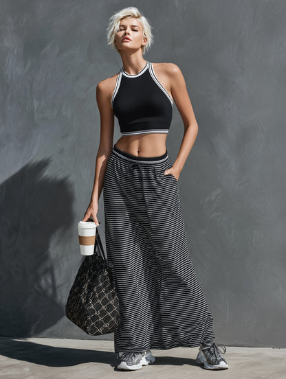 Brindisi Ribbed Knit Tank Skirt Set
