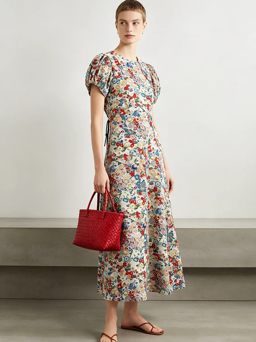 Cadiz Cotton Floral Midi Dress