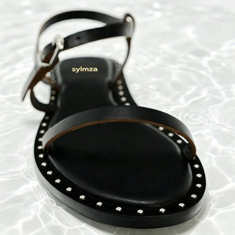 Calvi Studded Flat Sandals