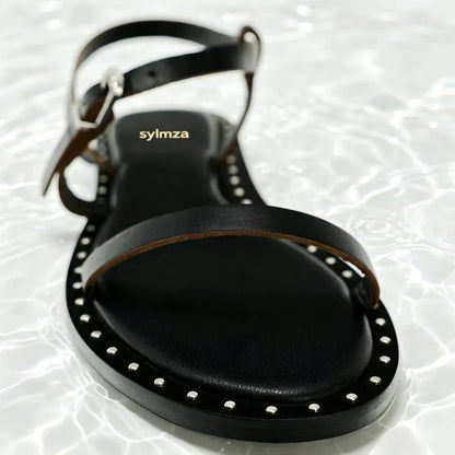 Calvi Studded Flat Sandals