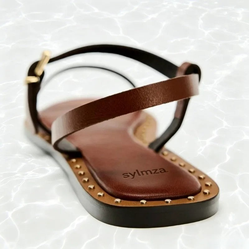 Calvi Studded Flat Sandals