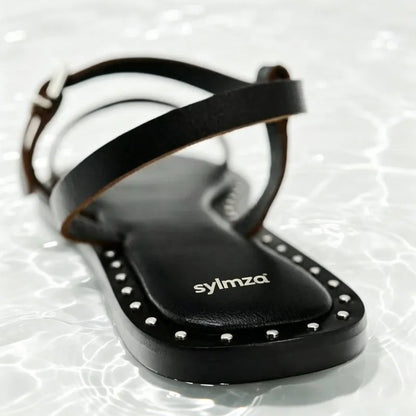 Calvi Studded Flat Sandals