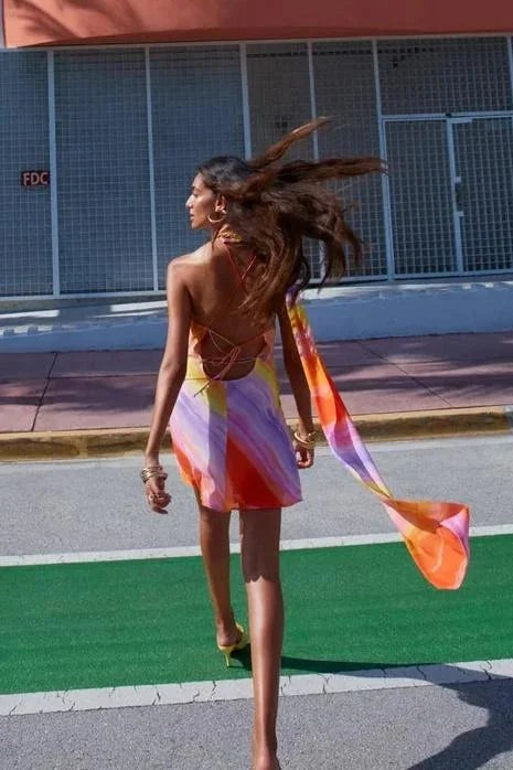 Capri Halter Mini Dress