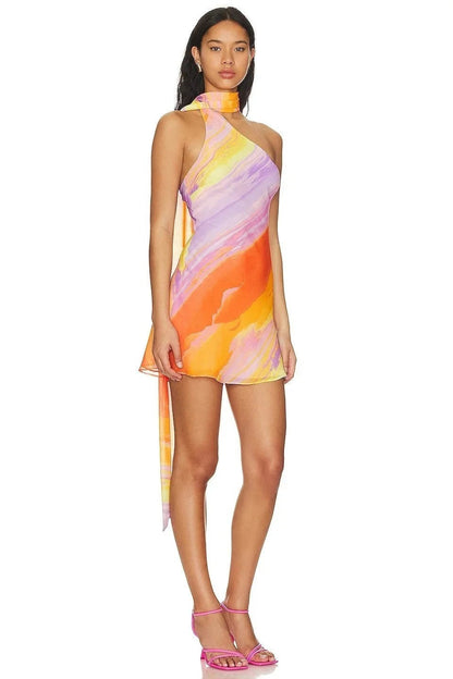 Capri Halter Mini Dress