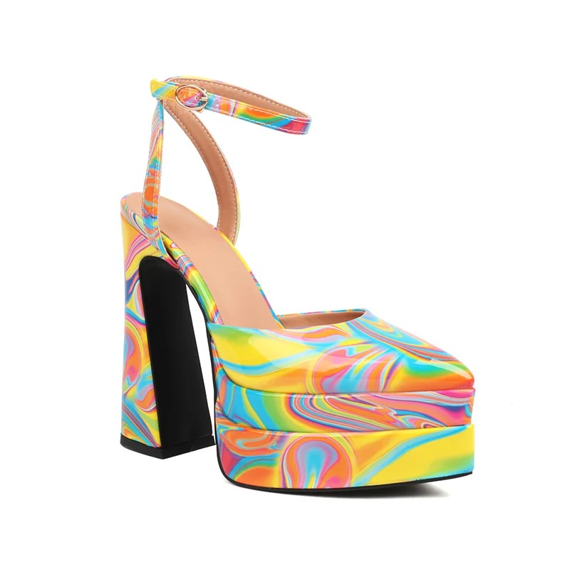 Catania Patent Leather Platform Sandals