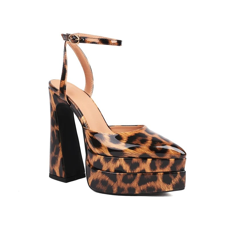 Catania Patent Leather Platform Sandals