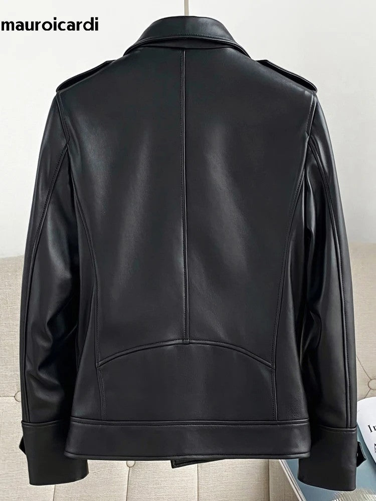 Cavaliere Leather Biker Jacket
