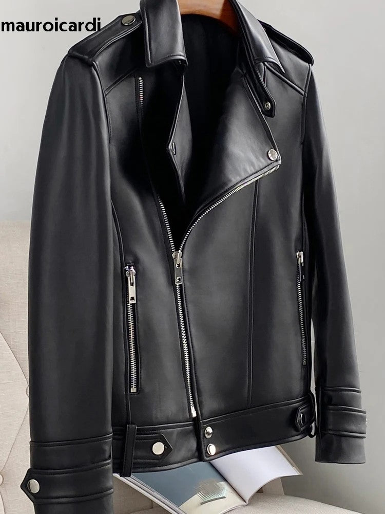 Cavaliere Leather Biker Jacket