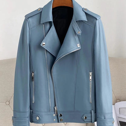 Cavaliere Leather Biker Jacket